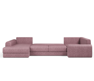 Угловой диван Модерно П-образный, рогожка