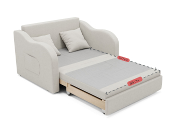 Детский прямой диван Бали,выкатной,велюр