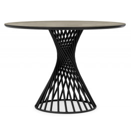 Керамический стол Вивиен 110 (чёрная нога)