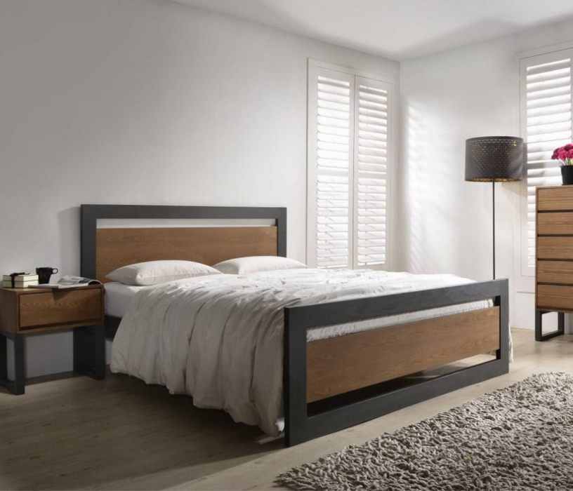 Кровати 160 см, Кровать в стиле лофт Чарльстон 1.6