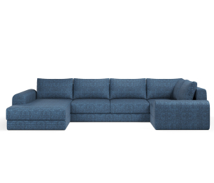 Угловой диван Модерно П-образный, рогожка