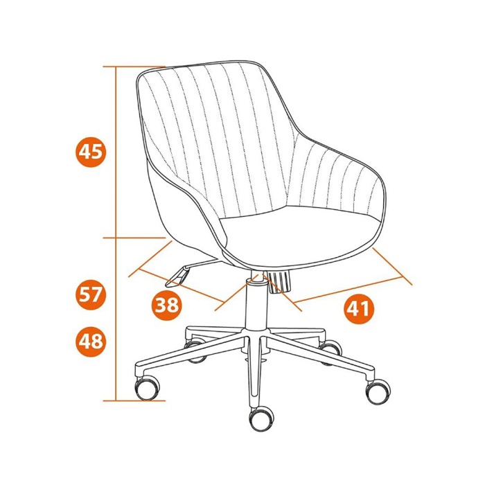 Для офиса и дома, Кресло DUBLIN, велюр бирюзовый