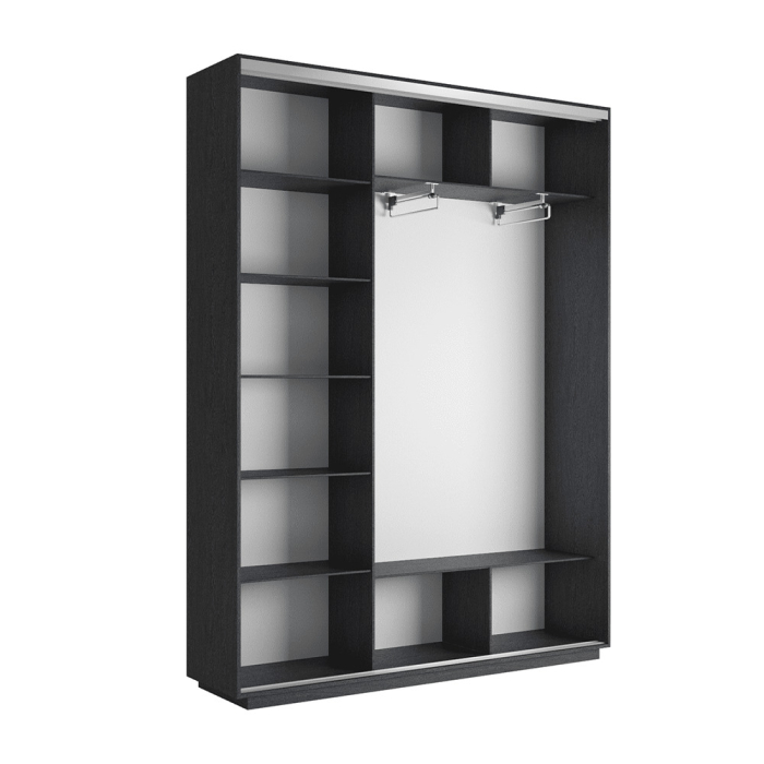 Шкафы-купе 3-х дверные, Шкаф-купе Экспресс 3-х дверный Фотопечать Ленты Стекла 210х45х220