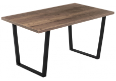 Обеденные столы, Стол деревянный Эльпатия 130 (черный матовый)