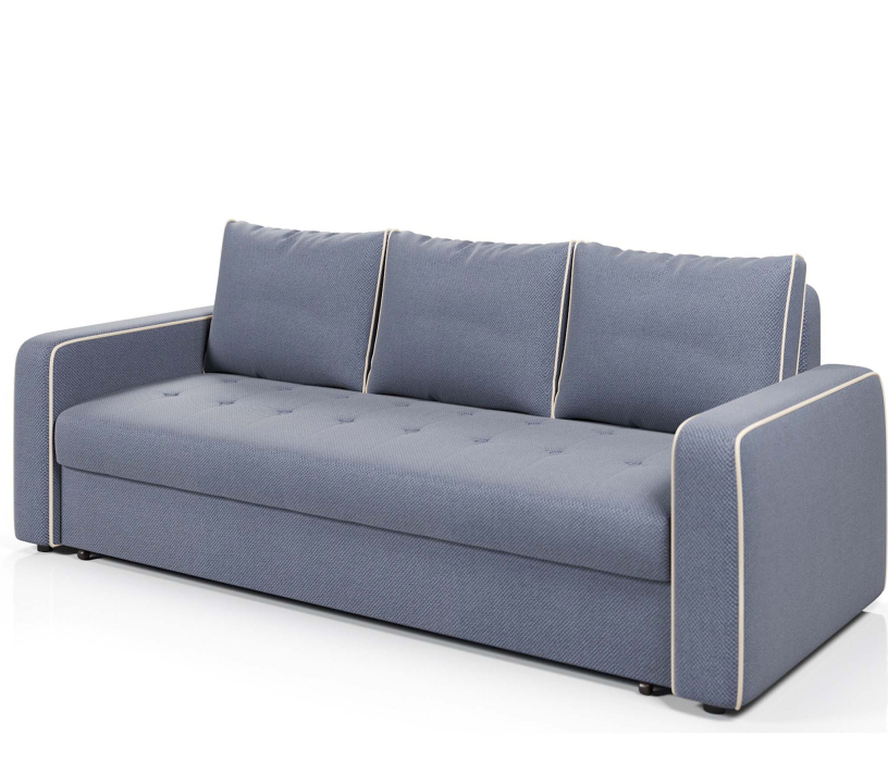 Диваны еврокнижки, Диван-кровать прямой Атланта с кантом еврокнижка,велюр