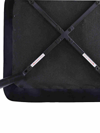 Стул мягкий DC209 велюр каркас металл черный КРУГЛЫЙ