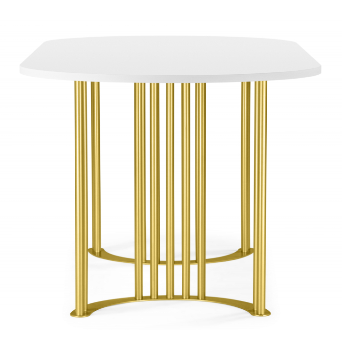 Обеденные столы, Стол Хьюго О 200 х 90 (золотые ноги)