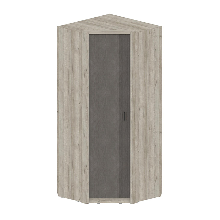 Для одежды, Шкаф угловой Шер ШК-2321, дуб серый/айронвуд серебро