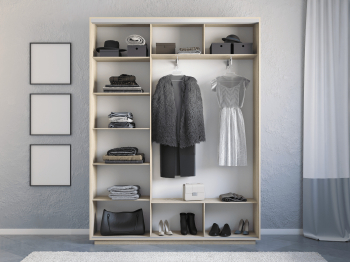 Шкаф-купе Экспресс 3-х дверный Фотопечать Шары Стекла 210х45х220