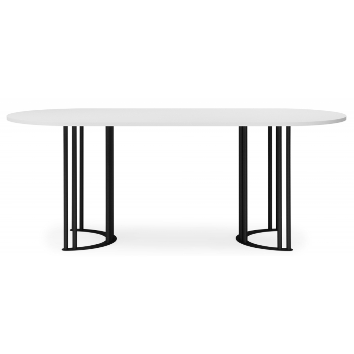 Обеденные столы, Стол Хьюго О 200 х 90 (черные ноги)