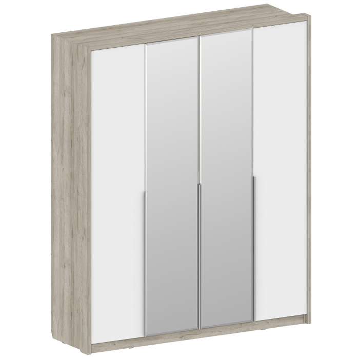 Для одежды, Шкаф Анима ШК-3206, дуб серый, белый