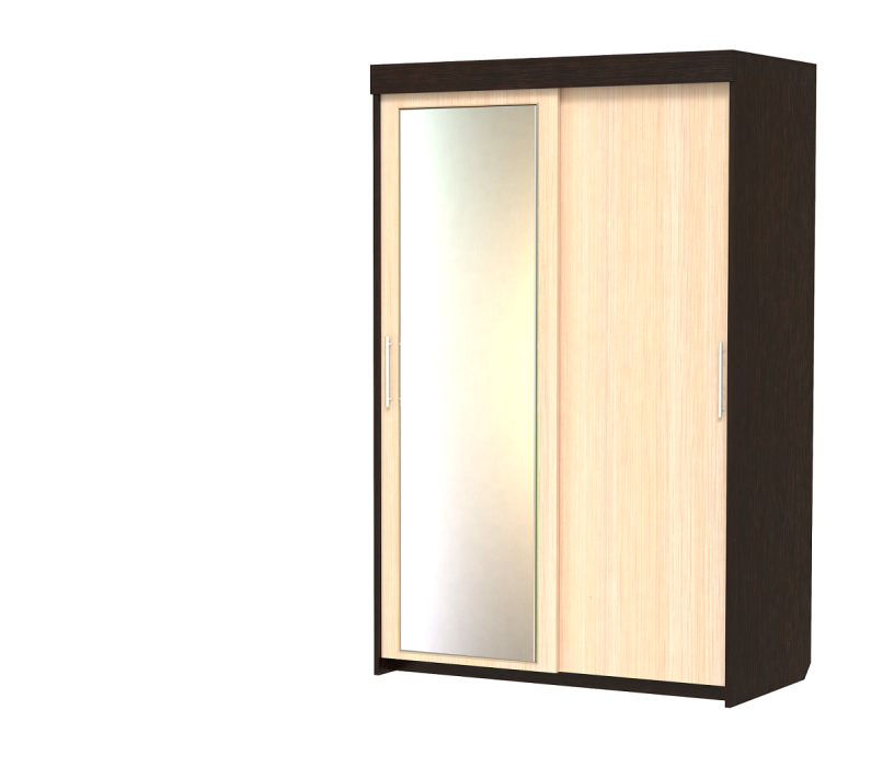 Шкафы-купе 2-х дверные, Шкаф-купе шк-18 2-х дверный с зеркалом