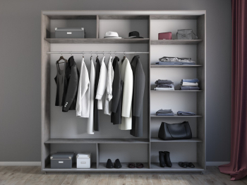 Шкаф-купе Экспресс 3-х дверный Фотопечать Шелк Стекла 240х60х220