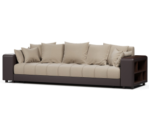 Диван-кровать Дубай еврокнижка,велюр+экокожа