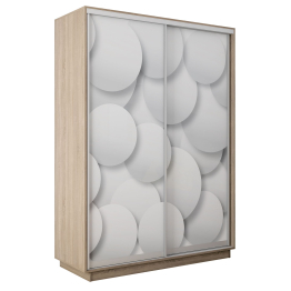 Шкаф-купе Экспресс 2-х дверный Фотопечать Шары Стекла 120х45х240
