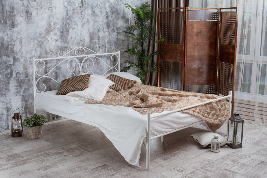 Кованые кровати, Кованая кровать Валенсия 1.4 с одной спинкой