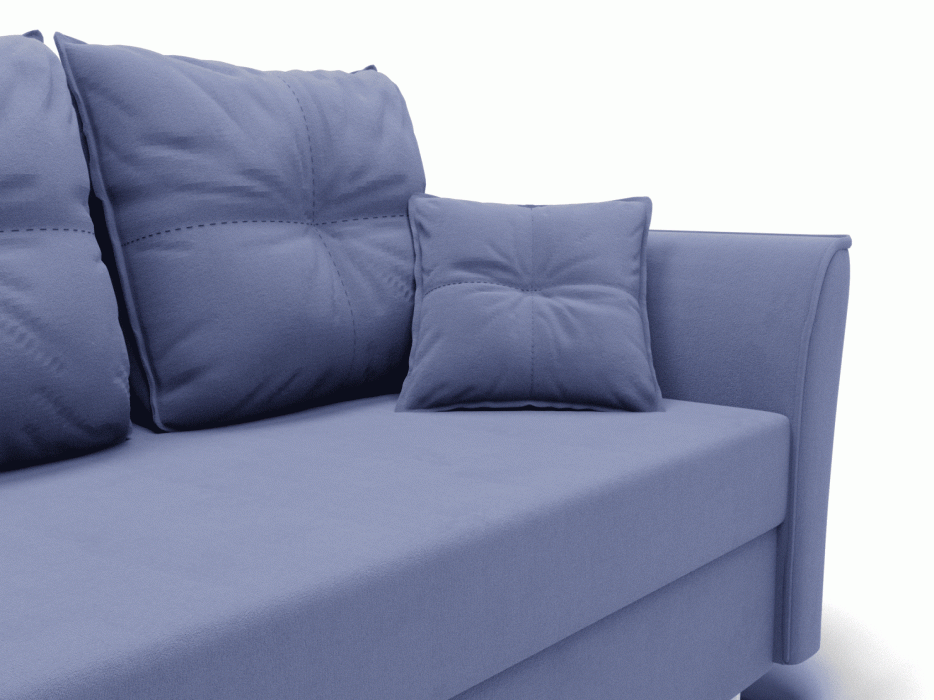 Диваны еврокнижки, Прямой диван Пандора,еврокнижка,велюр