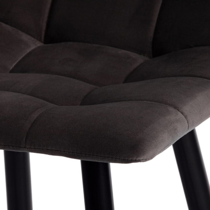 Стулья, Стул полубарный Chilly, темно-серый бархат