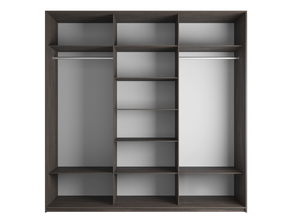 Шкафы-купе 3-х дверные, Шкаф-купе Эста 3-х дверный ДСП/Стекла хаки/Доводчик 300х66х240