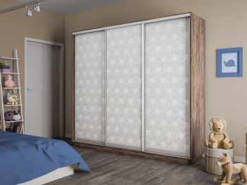 Шкаф-купе Экспресс 3-х дверный Фотопечать Калейдоскоп Стекла 210х60х240