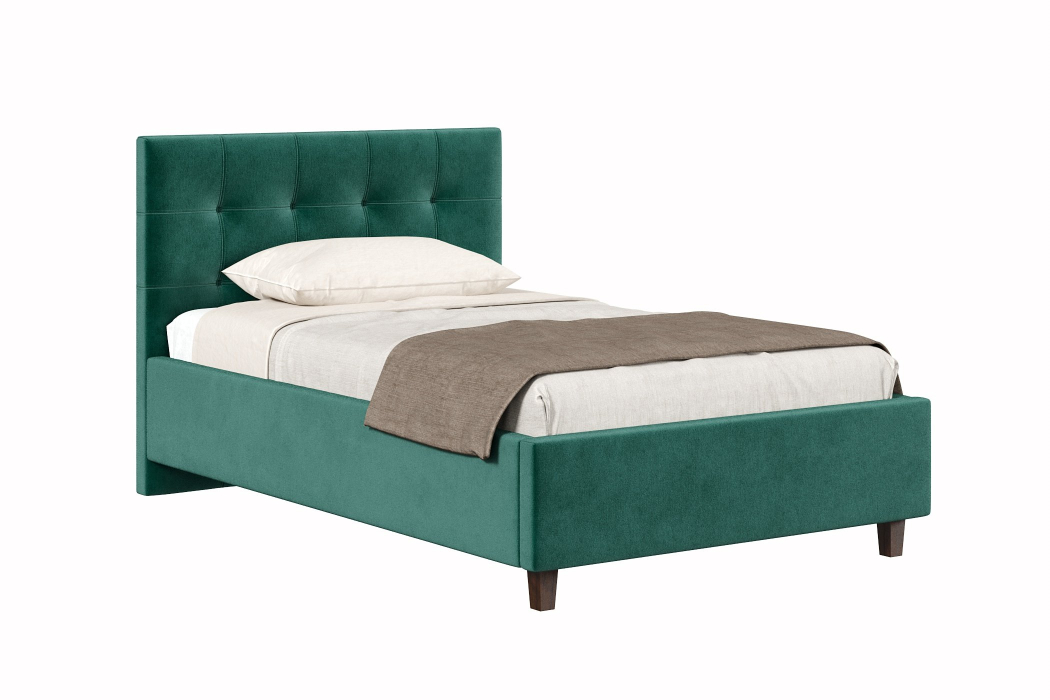 Мягкая кровать, Кровать Турин 1200, велюр