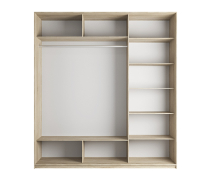 Шкаф-купе Экспресс Медиум (2 зеркала) трио 2200 x 1800 x 600