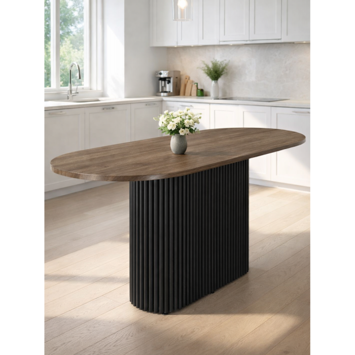 Обеденные столы, Стол Барон О 180 х 90 (черные ноги)