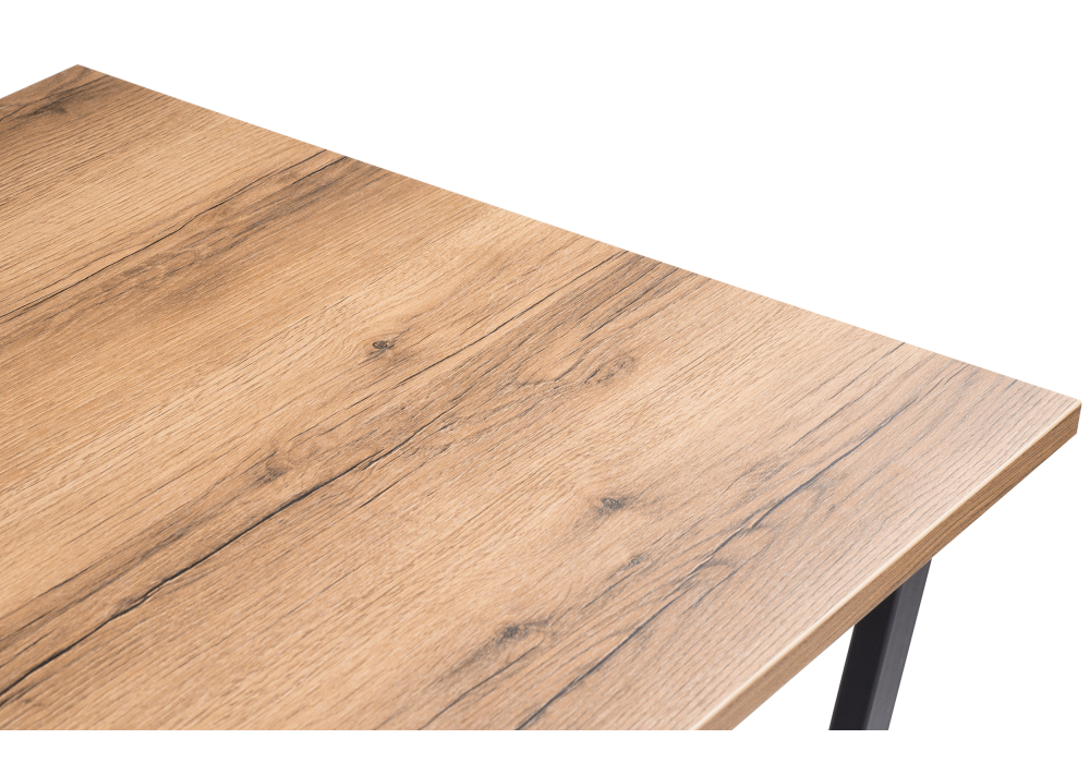 Обеденные столы, Стол деревянный Лота Лофт 140 25 мм (матовый черный)