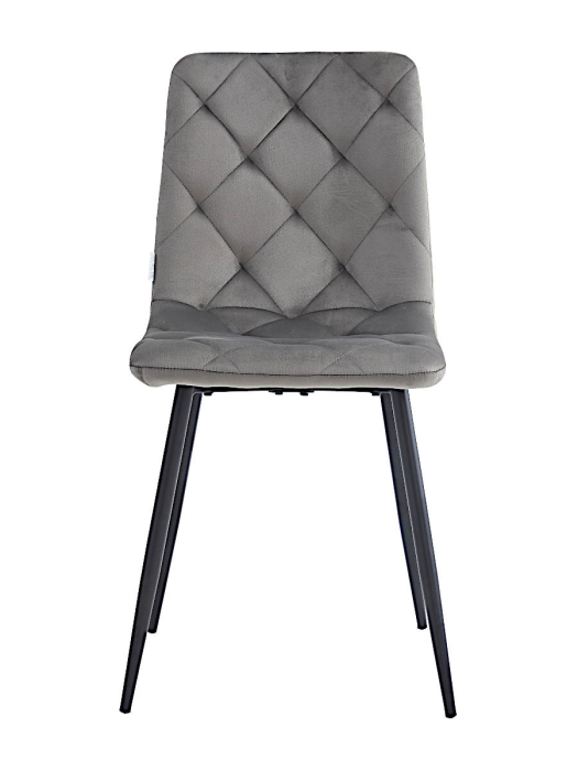 Стулья, Стул мягкий DC210 велюр каркас металл черный КРУГЛЫЙ