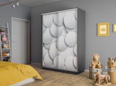 Шкафы-купе 2-х дверные, Шкаф-купе Экспресс 2-х дверный Фотопечать Шары Стекла 120х45х220