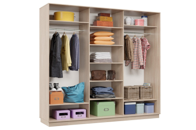 Шкаф-купе Премьер 56 (16;16;16) трёхдверный