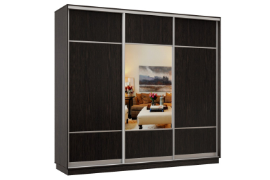 Шкаф-купе Премьер Лайт 55 (08;05;08) трехдверный