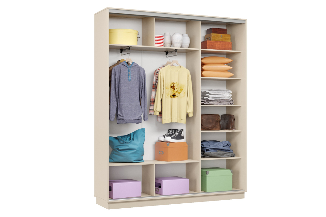 Шкафы-купе 3-х дверные, Шкаф-купе Премьер Лайт 21 (11;08;11) трехдверный