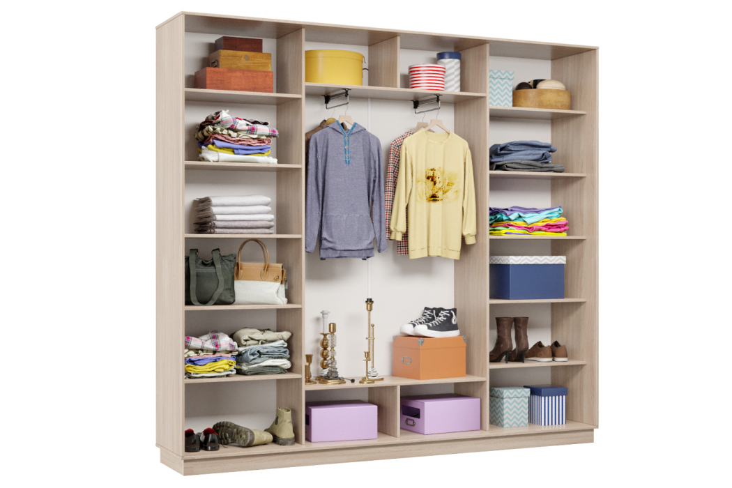 Шкафы-купе 3-х дверные, Шкаф-купе Премьер Лайт 61 (01;01;01) трехдверный