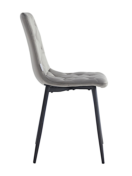 Стулья, Стул мягкий DC210 велюр каркас металл черный КРУГЛЫЙ