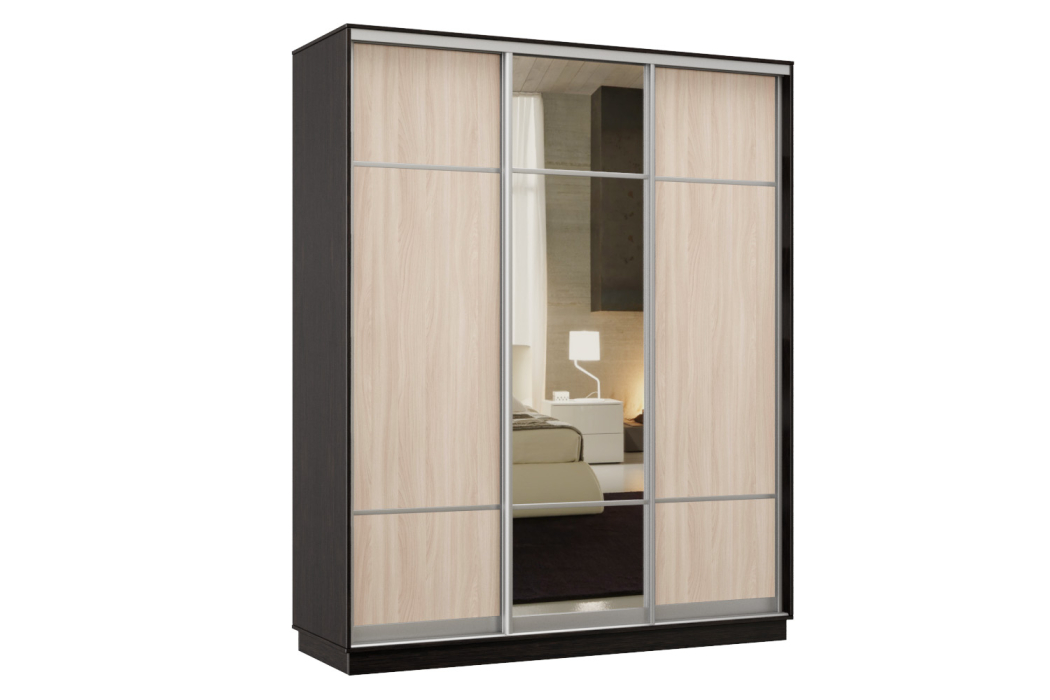 Шкафы-купе, Шкаф-купе Премьер Лайт 33 (08;11;08) трехдверный