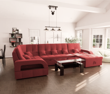 Диваны модульные угловые, Модульный диван Майами-4,микровелюр,антивандальная ткань,венеция