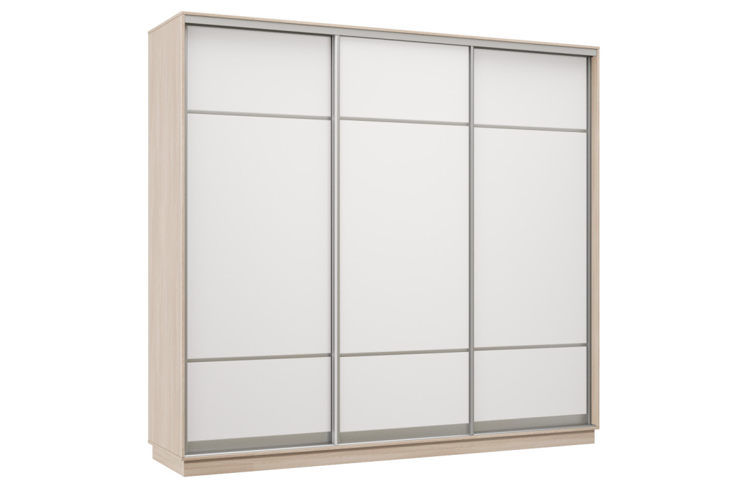 Шкафы-купе, Шкаф-купе Премьер Лайт 57 (08;08;08) трехдверный