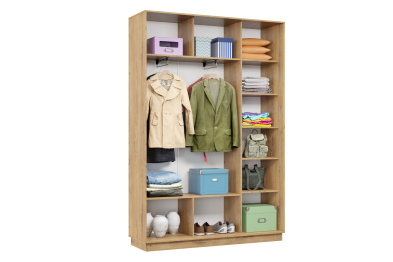 Шкаф-купе Премьер 11 (11ЗГ;11ЗГ) фасады зеркало графит/двухдверный/Профиль чёрный муар