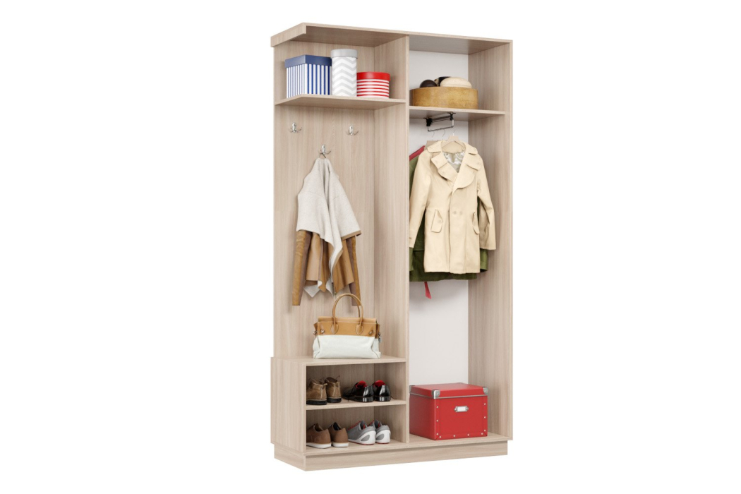 Шкафы-купе, Прихожая-купе Премьер 01 Ясень шимо светлый