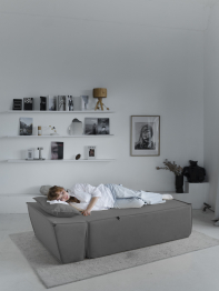 Бескаркасна оттоманка Клайд,велюр