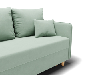 Прямой диван Санти,еврокнижка,велюр