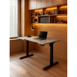 Компьютерный стол Маркос с механизмом подъема 140х80, черный