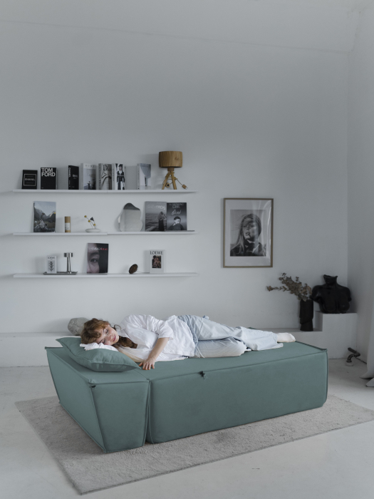 Кресло для отдыха, Бескаркасна оттоманка Клайд,велюр