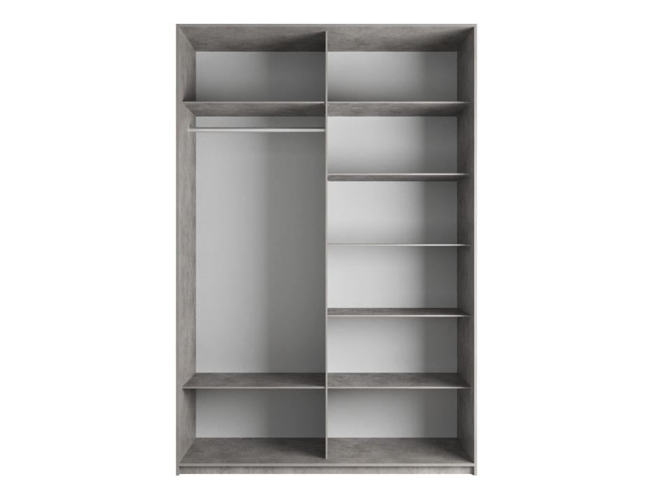 Шкафы-купе 2-х дверные, Шкаф-купе Эста 2-х дверный Стекла пудра/Доводчик 180х66х240