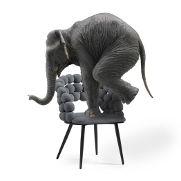 Стул на металлокаркасе Ball