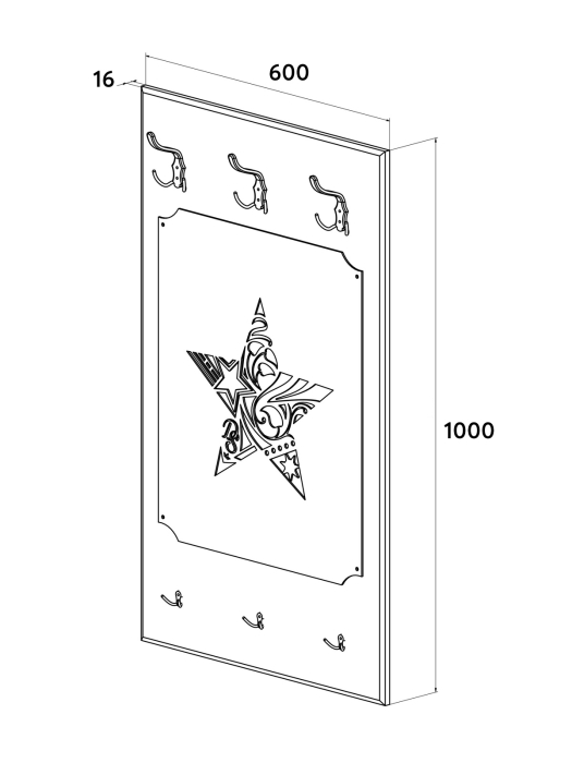 Настенные, Вешалка ДримСтар ДС-31