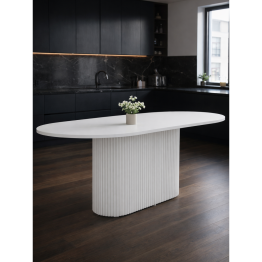 Стол Барон О 200 х 90 (белые ноги)