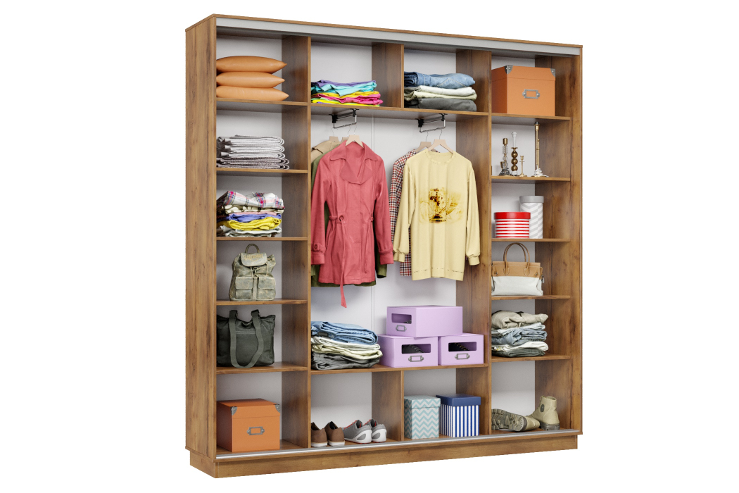 Шкафы-купе 3-х дверные, Шкаф-купе Премьер Лайт 33 (11;11;11) трехдверный