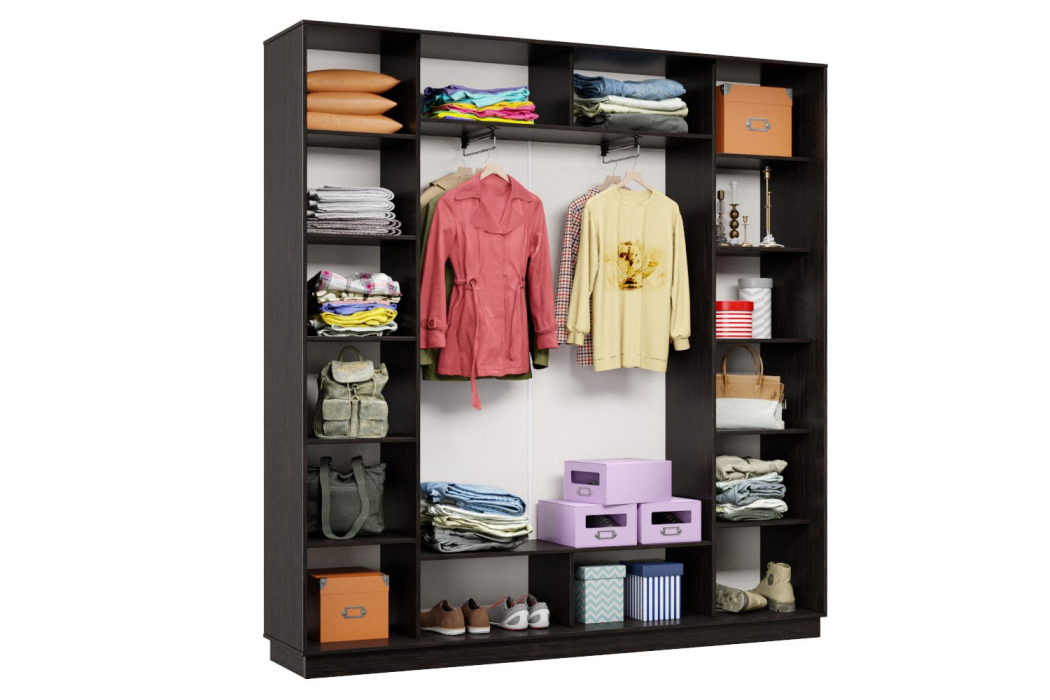 Шкафы-купе 3-х дверные, Шкаф-купе Премьер 35 (11ЗГ;11ЗГ;11ЗГ) фасады зеркало графит/трёхдверный/Профиль чёрный муар